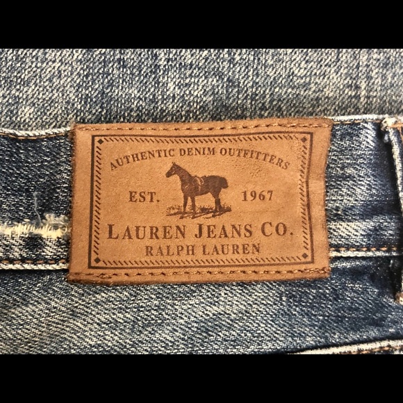 Ralph Lauren Distressed Patchwork Jeans Size 4P - Picture 5 of 8